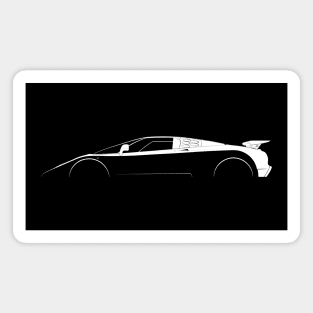 Bugatti EB110 SS Silhouette Magnet